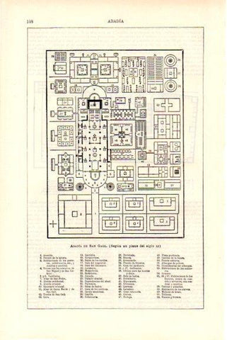 LAMINA V51439: Planta abadia de San Gall