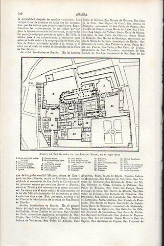 LAMINA V51436:  Planta de la abadia de San German de los Prados, Paris