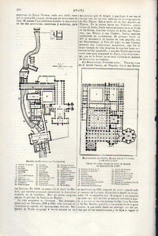 LAMINA V51435: Plantas de las Abadias de Fountains y del Batalha