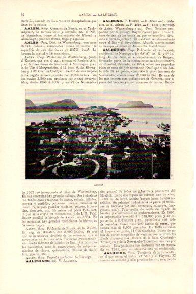 LAMINA V51424: Vista de Aalesund, Noruega