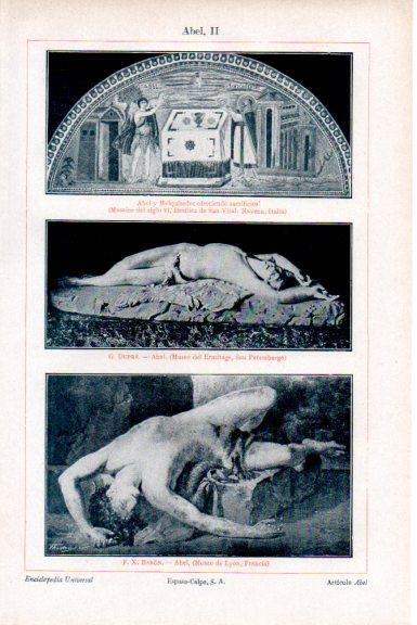 LAMINA V51475: Abel por Dupre y Baron