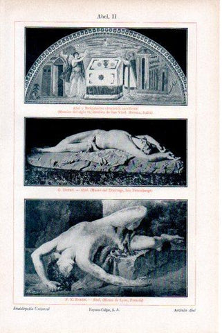 LAMINA V51475: Abel por Dupre y Baron