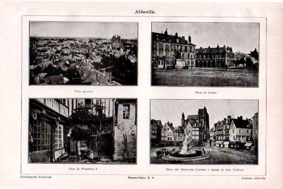 LAMINA V51460: Vistas de Abbeville, Francia
