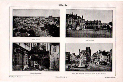 LAMINA V51460: Vistas de Abbeville, Francia