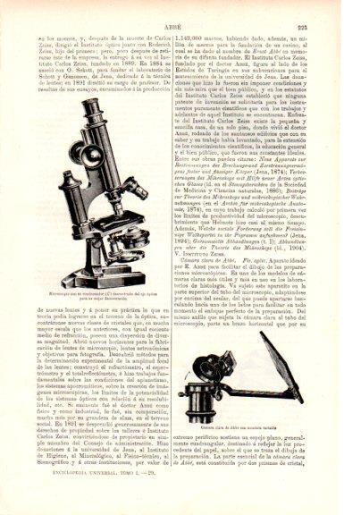 LAMINA V51459: Microscopio con condensador
