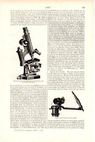 LAMINA V51459: Microscopio con condensador
