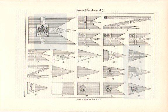 LAMINA V51419: Banderas de Suecia