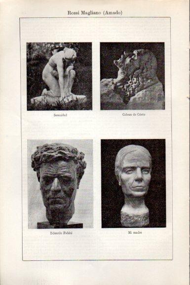 LAMINA V51382: Esculturas de A. Rossi Magliano