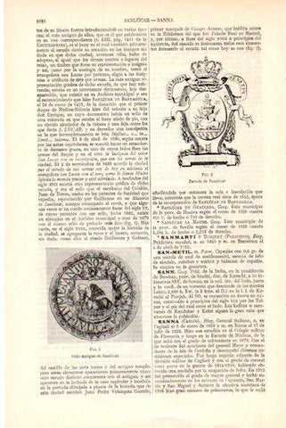 LAMINA V51368: Escudo y Sello de Sanlucar
