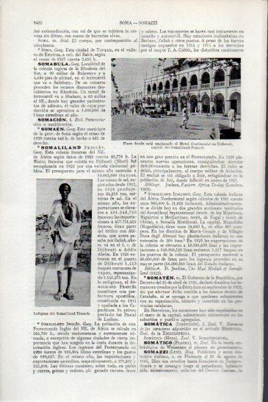 LAMINA V51415: Hotel Continental en Somalilandia