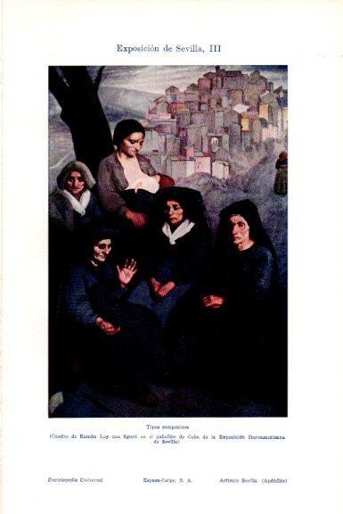 LAMINA V51407: Tipos campesinos por Ramon Loy