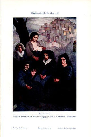 LAMINA V51407: Tipos campesinos por Ramon Loy