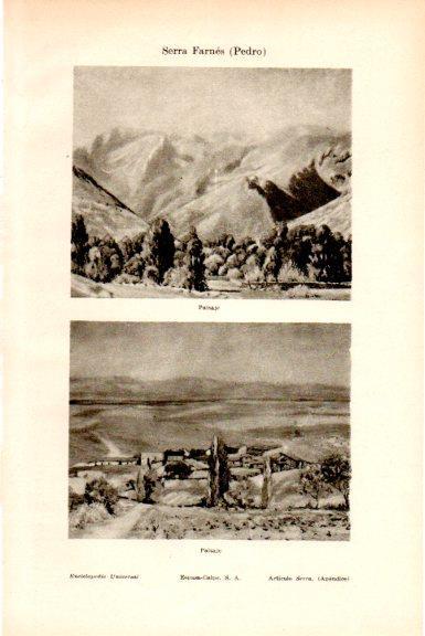LAMINA V51391: Paisaje por Pedro Serra Farnes