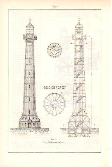 LAMINA V51575: Faro de Nueva Caledonia
