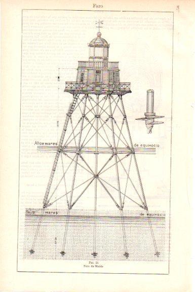 LAMINA V51574: Faro de Walde, Francia