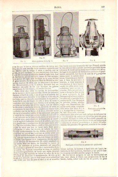 LAMINA V51580: Tipos de faroles