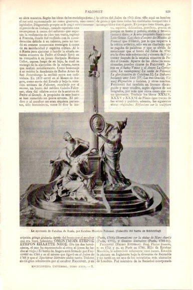 LAMINA V51559: La apoteosis de Catalina de Rusia por Falconet