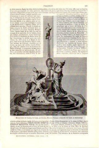 LAMINA V51559: La apoteosis de Catalina de Rusia por Falconet