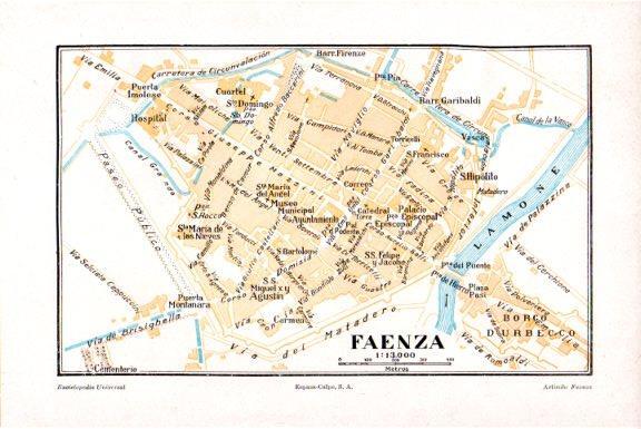 LAMINA V51553: Plano de Faenza, Italia