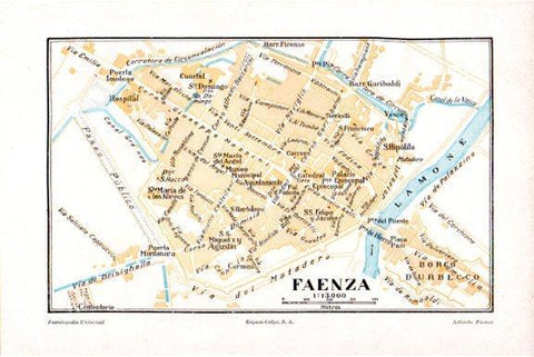 LAMINA V51553: Plano de Faenza, Italia
