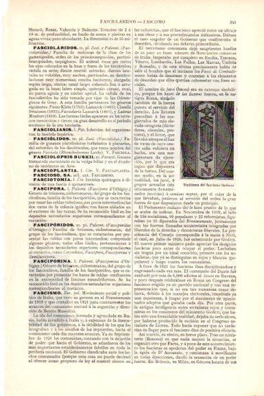 LAMINA V51581: Emblema del fascismo italiano