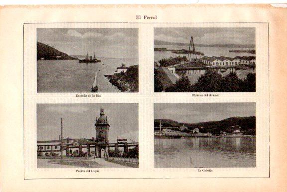 LAMINA V51612: Vistas de El Ferrol