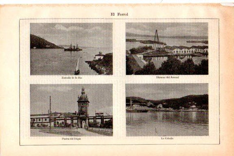 LAMINA V51612: Vistas de El Ferrol
