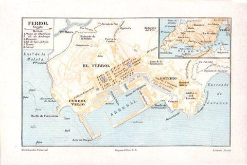 LAMINA V51611: Plano de Ferrol