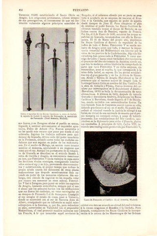 LAMINA V51606: Cetro y espadas de los Reyes Catolicos