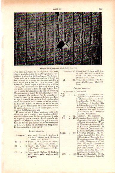 LAMINA V51489: Tabla de Abidos fragmento