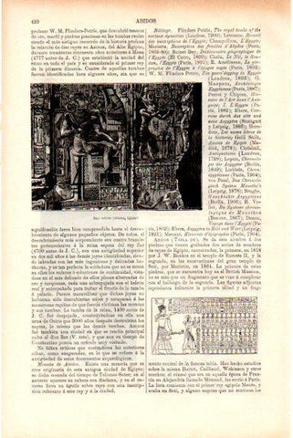 LAMINA V51488: Bajo relieve templo de Abidos, Egipto
