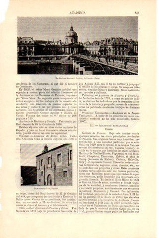 LAMINA V51538: La Academia francesa de Paris