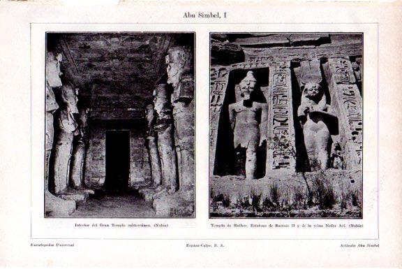 LAMINA V51534: Templo de Abu Simbel