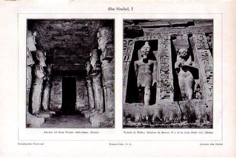 LAMINA V51534: Templo de Abu Simbel