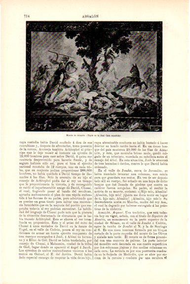 LAMINA V51520: Muerte de Absalon tapiz Real Casa española