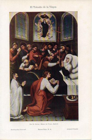 LAMINA ESPASA PV50775: El Transito de la Virgen por D. Correa