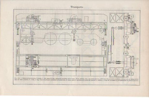 LAMINA ESPASA PV50828: Grua de locomotora