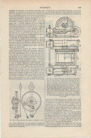 LAMINA ESPASA PV50801: Torno sencillo de extraccion a vapor 