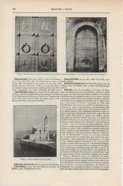 LAMINA ESPASA PV50767: Catedral de Trani, Italia