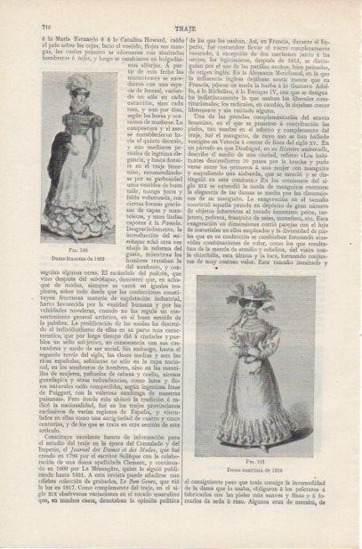 LAMINA ESPASA PV50731: Dama de Austria de 1826
