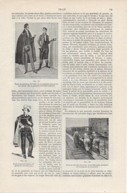 LAMINA ESPASA PV50730: Traje de caballero de 1834 con sombrero de Gibus