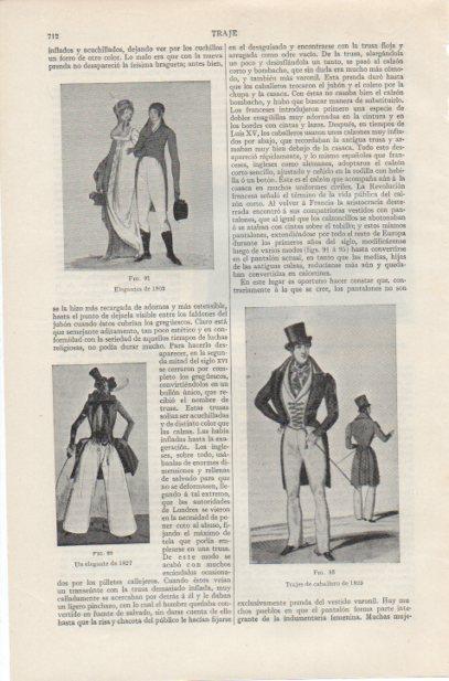 LAMINA ESPASA PV50729: Elegantes de 1802