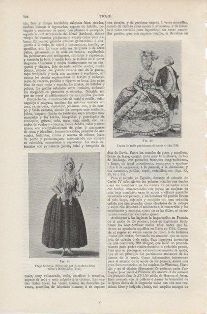 LAMINA ESPASA PV50726: Trajes de boda de Paris año 1780