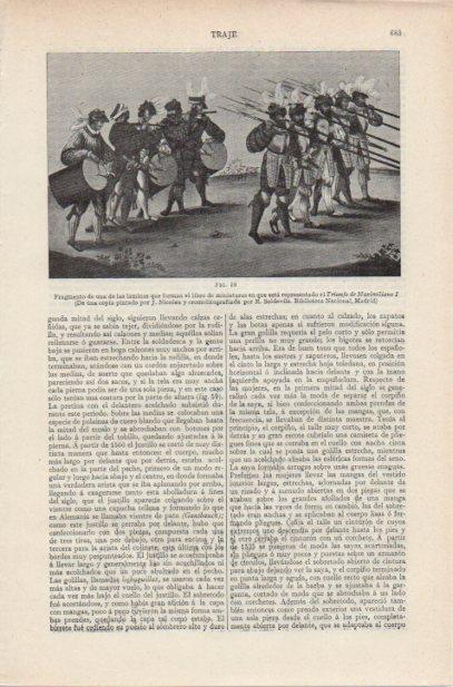 LAMINA ESPASA PV50715: Triunfo de Maximiliano I por J. Nicolau