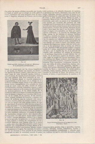 LAMINA ESPASA PV50709: Trajes nupciales de Venecia siglo XV