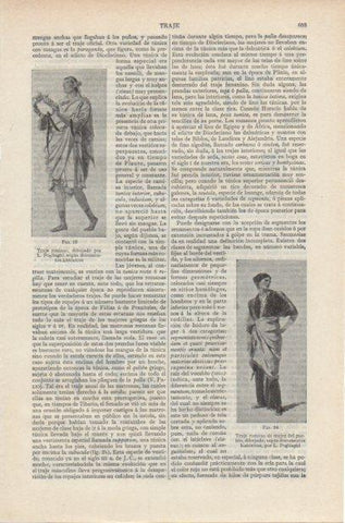 LAMINA ESPASA PV50705: Traje de Roma dibujado por L. Pogliaghi