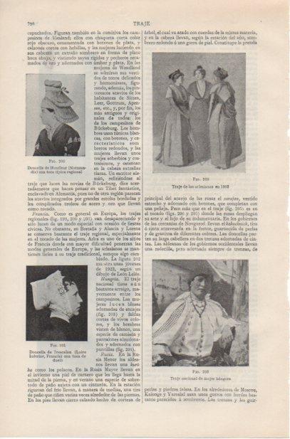 LAMINA ESPASA PV50759: Trajes de las arlesianas en 1923