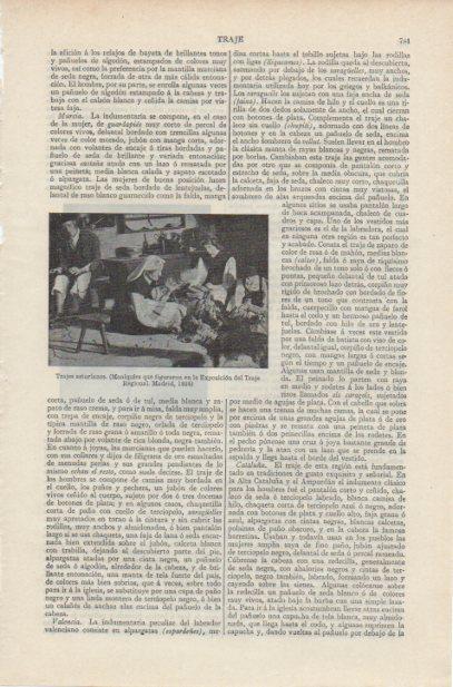 LAMINA ESPASA PV50756: Trajes de Asturias, Exposicion de 1925