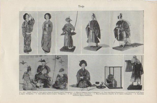 LAMINA ESPASA PV50751: Trajes de Japon