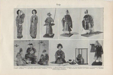 LAMINA ESPASA PV50751: Trajes de Japon
